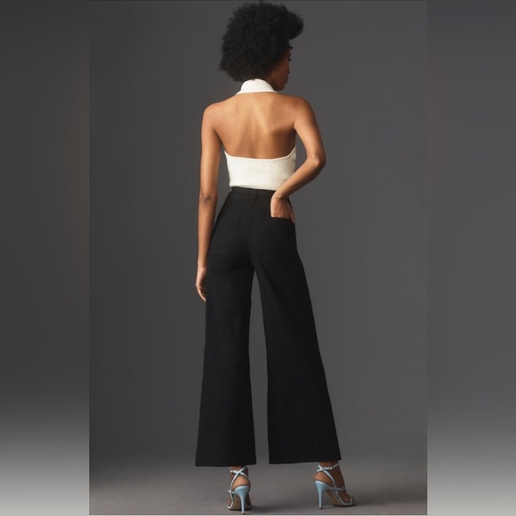 NWT! Anthropologie The Ettie High-Rise Crop Wide-Leg Pants Maeve - Size 32 🏠 - Picture 4 of 7